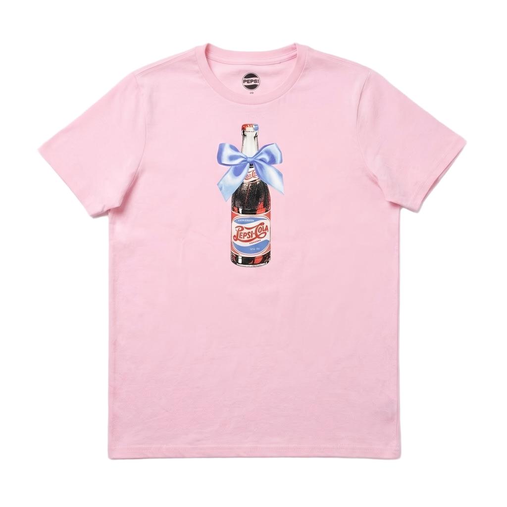 Women's Cute Ribbon Cola Print Graphic Top
